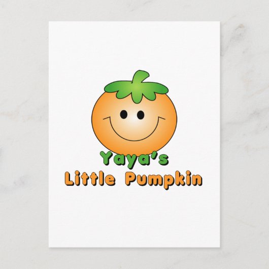 YaYas Kleiner Kürbis Postkarte (Vorderseite)