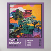 Yayoi Kusama Abstract Landscape Vibrant Exhibition Poster (Vorne)