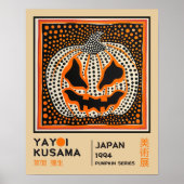 Yayoi Kusama Abstract Pumpkin Retro Exhibition Poster (Vorne)