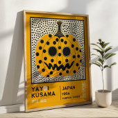Yayoi Kusama Abstract Pumpkin Retro Exhibition Poster
