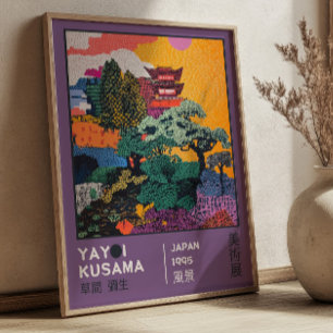 Yayoi Kusama Abstrakte Landschaft Lebendige Ausste Poster