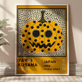 Yayoi Kusama Abstrakter Kürbis Retro-Ausstellung Poster