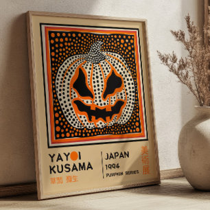 Yayoi Kusama Abstrakter Kürbis Retro-Ausstellung Poster