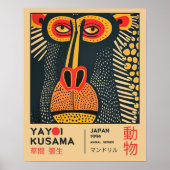 Yayoi Kusama Art Mandrill Illustration Exhibition Poster (Vorne)