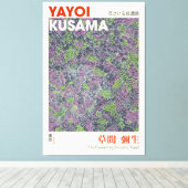 Yayoi Kusama Ausstellungspender, der blühende Hauc Leinwanddruck (Insitu (Holzboden))