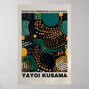 Yayoi Kusama Druck - Abstrakter Yayoi Kusama Poste Poster
