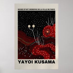 Yayoi Kusama Druck - Abstrakter Yayoi Kusama Poste Poster