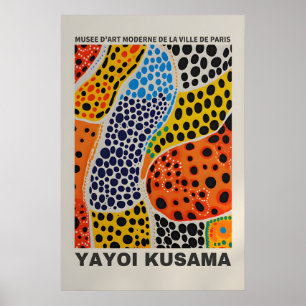 Yayoi Kusama Druck - Abstrakter Yayoi Kusama Poste Poster