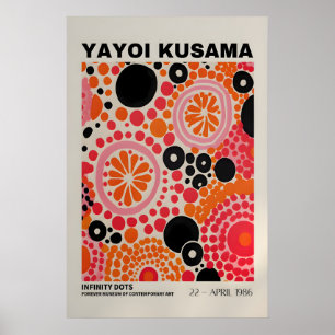 Yayoi Kusama Druck - Abstrakter Yayoi Kusama Poste Poster