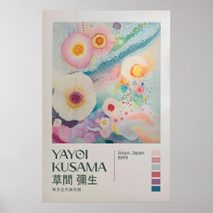 Yayoi Kusama Druck, Moderne Kunst Druck, Japandi Poster