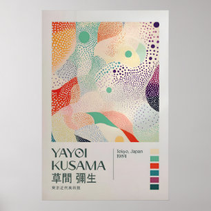 Yayoi Kusama Druck, Moderne Kunst Druck, Wohnzimme Poster