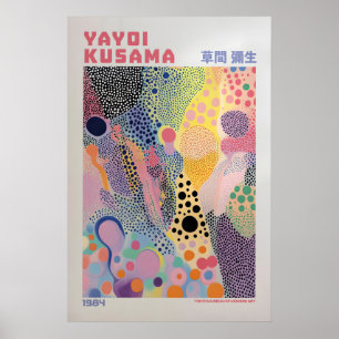 Yayoi Kusama Druck, Moderne Kunst Druck, Wohnzimme Poster