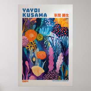 Yayoi Kusama Druck, Moderne Kunst Druck, Wohnzimme Poster