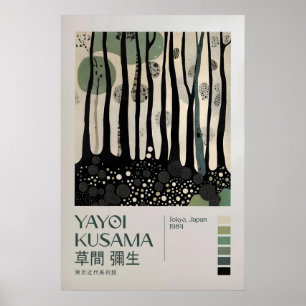 Yayoi Kusama Druck, Moderne Kunst Druck, Wohnzimme Poster