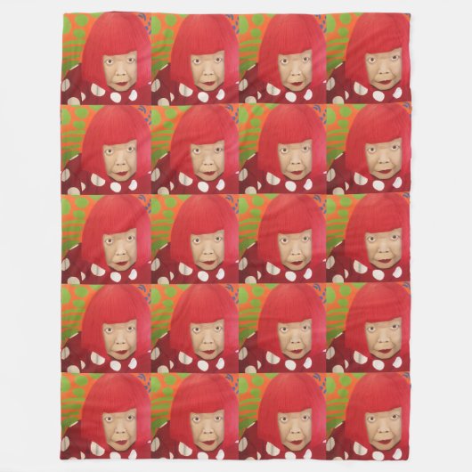 Yayoi Kusama Fleecedecke (Vorderseite)