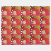 Yayoi Kusama Fleecedecke (Vorderseite (Horizontal))