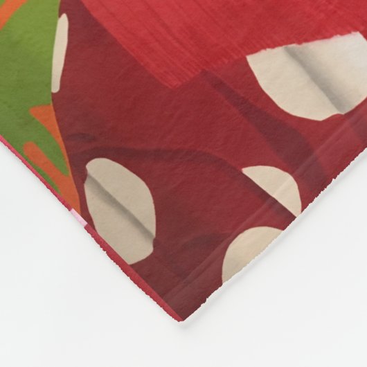 Yayoi Kusama Fleecedecke (Ecke)