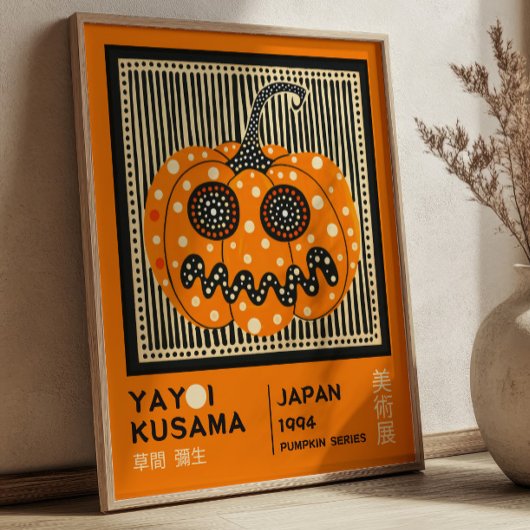 Yayoi Kusama Halloween Pumpkin Exhibition Poster