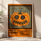 Yayoi Kusama Halloween Pumpkin Exhibition Poster