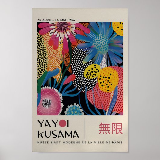 Yayoi Kusama Inspiriert Abstrakte Kunst Poster (Vorne)