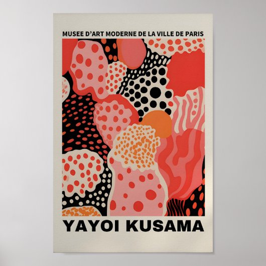 Yayoi Kusama Inspiriert Abstrakte Kunst Poster (Vorne)