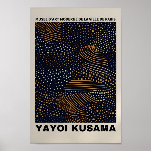 Yayoi Kusama Inspiriert Abstrakte Kunst Poster (Vorne)