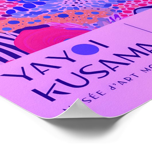 Yayoi Kusama Inspiriert Abstrakte Kunst Poster (Ecke)