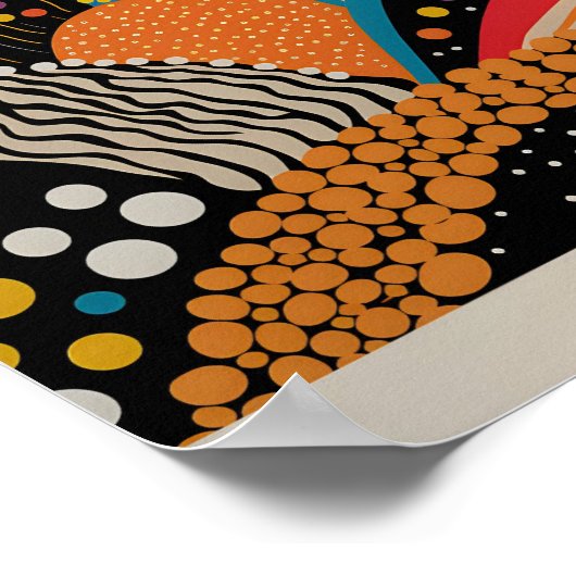 Yayoi Kusama Inspiriert Abstrakte Kunst Poster (Ecke)