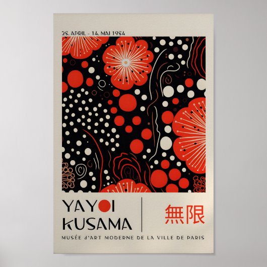 Yayoi Kusama Inspiriert Abstrakte Kunst Poster (Vorne)