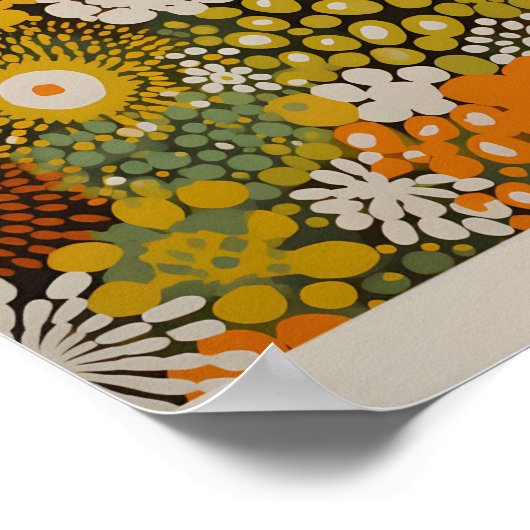 Yayoi Kusama Inspiriert Abstrakte Kunst Poster (Ecke)