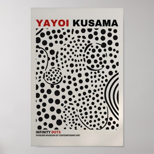 Yayoi Kusama Inspiriert Abstrakte Kunst Poster (Vorne)