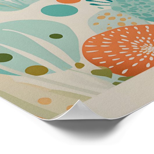 Yayoi Kusama Inspiriert Abstrakte Kunst Poster (Ecke)