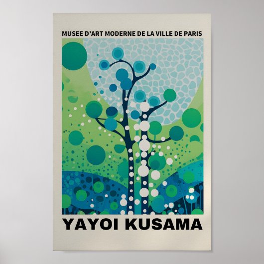 Yayoi Kusama Inspiriert Abstrakte Kunst Poster (Vorne)