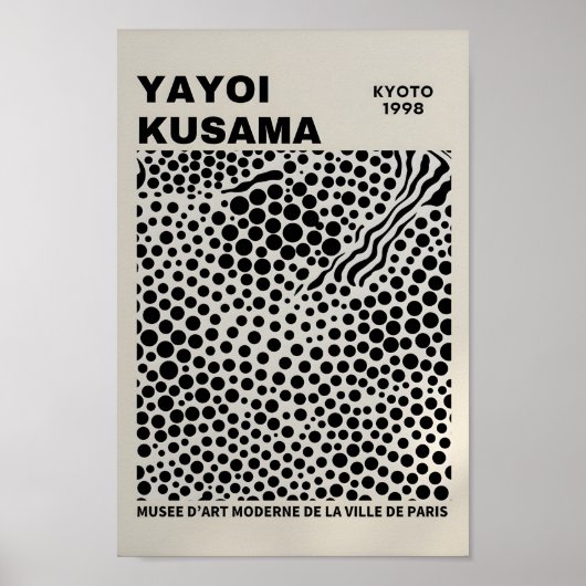Yayoi Kusama Inspiriert Abstrakte Kunst Poster (Vorne)