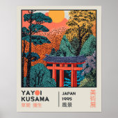 Yayoi Kusama Japanese Landscape Retro Exhibition Poster (Vorne)