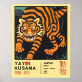 Yayoi Kusama Japanese Tiger Retro Exhibition Poster (Vorne)