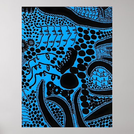 Yayoi Kusama Kunst Poster (Vorne)