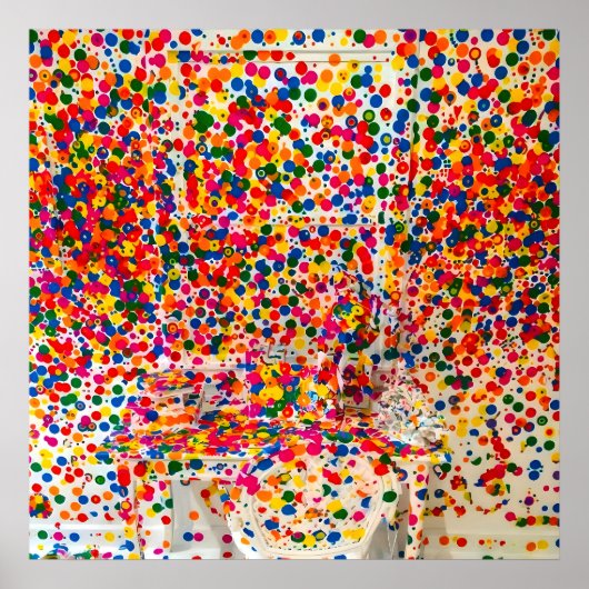 Yayoi Kusama Kunst Poster (Vorne)