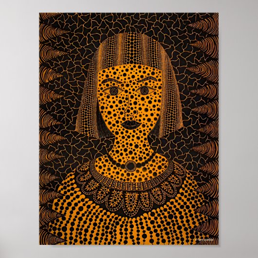 Yayoi Kusama Kunst Poster (Vorne)