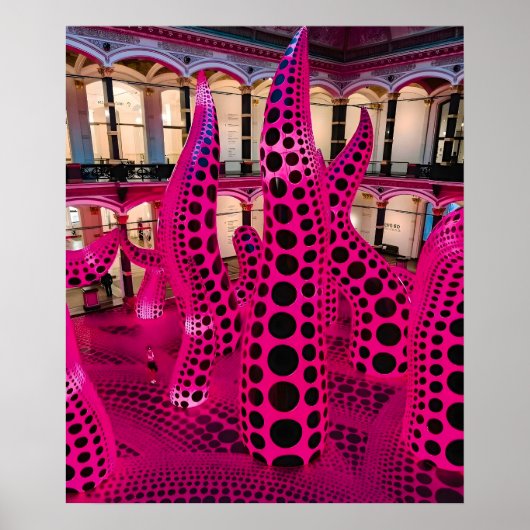 Yayoi Kusama Kunstmalerei Poster (Vorne)