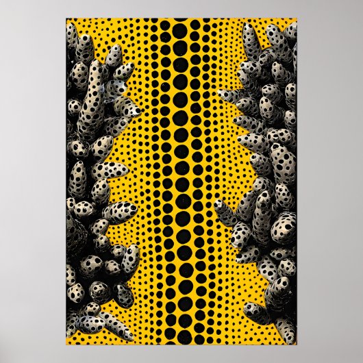Yayoi Kusama Kunstmalerei Poster (Vorne)