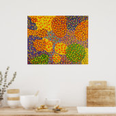 Yayoi Kusama Kunststil Poster (Küche)