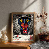Yayoi Kusama Mandrill Retro Japanese Exhibiton Poster