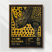 Yayoi Kusama Maximalist Rhino Japanese Exhibition Poster