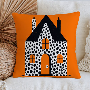 Yayoi Kusama Polka Dotted Haunted House Halloween Kissen