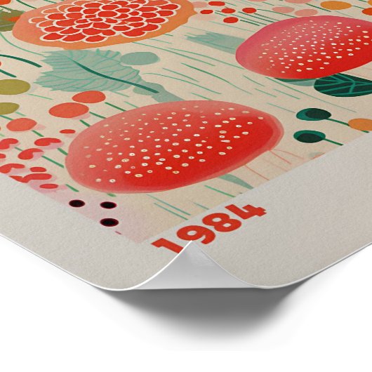 Yayoi Kusama Poster - Abstrakte Yayoi Kusama (Ecke)