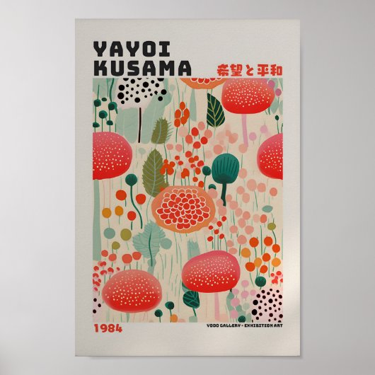 Yayoi Kusama Poster - Abstrakte Yayoi Kusama (Vorne)