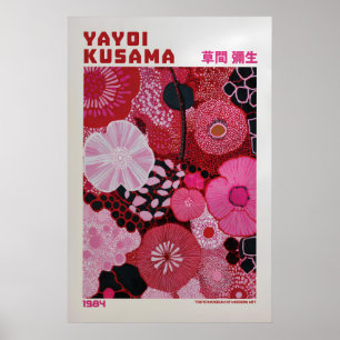 Yayoi Kusama Poster - Rosa Yayoi Kusama Inspiriert