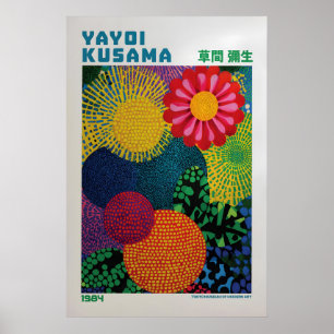 Yayoi Kusama Poster - Yayoi Kusama Inspiriert Flor