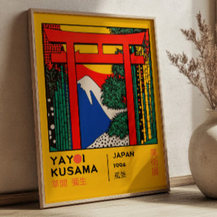 Yayoi Kusama Torii Gate Japanische Ausstellung Poster